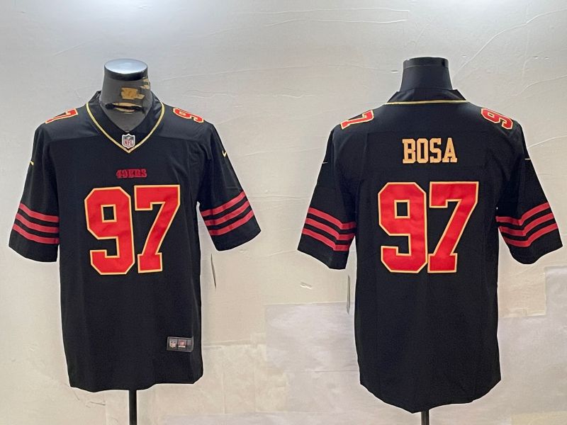 Men San Francisco 49ers #97 Bosa Black Gold 2024 Nike Limited NFL Jersey style 1230->san francisco 49ers->NFL Jersey